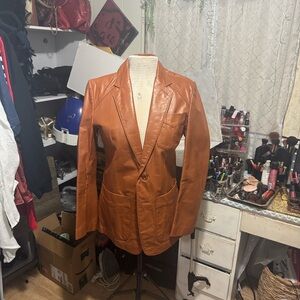 Men's Tan Leather Jacket